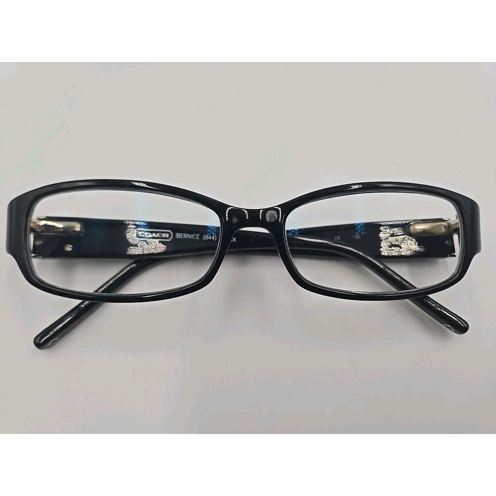 Coach BERNICE (844) Black 49-15 130 Plastic Full Rim Eyeglasses Frames Only